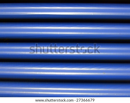 Blue corrugated steel background