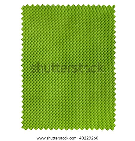 Fabric sample isolated over a white background