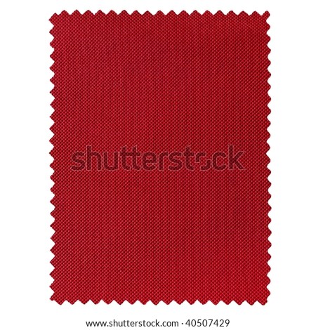 Fabric sample isolated over a white background