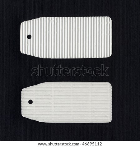 Tag label isolated over a white background