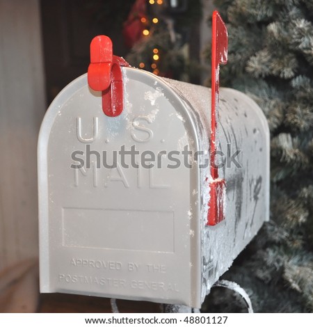 American mail box in winter time season