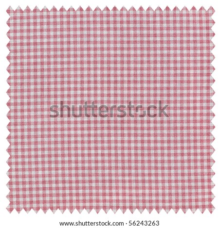 A fabric sample isolated over white background