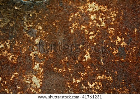 of old rusty metal surface