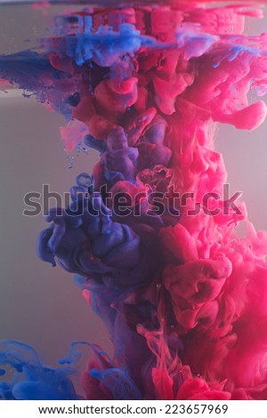 Acrylic colors in water. Abstract background. Abstract banner paints.