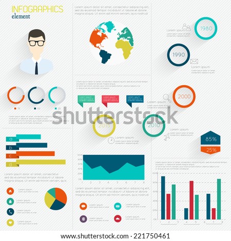 Set of Infographic Design Templates Charts Diagrams and other Vector Elements for Data and Statistics Presentation Set of Infographic Design Templates Charts Diagrams and other Vector Elements for Data and Statistics Presentation