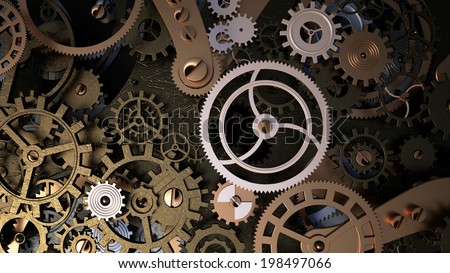 Background with metal cogwheels a clockwork Macro extreme closeup Background with metal cogwheels a clockwork Macro extreme closeup