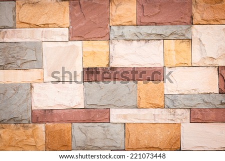 colorful brick background