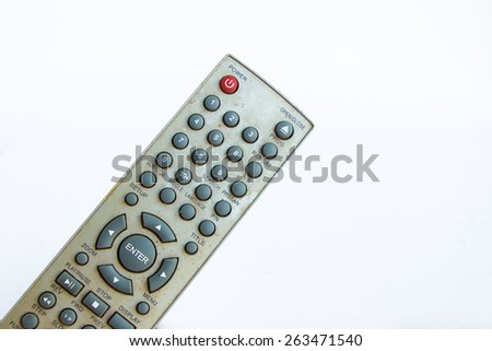 Remote Control on white background