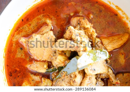 panang curry,Spicy curry food Thai style.