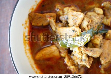 panang curry,Spicy curry food Thai style.