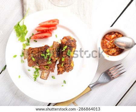 fried pork ribs