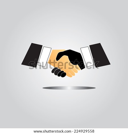 handshake icon. background for business and finance, handshake vector