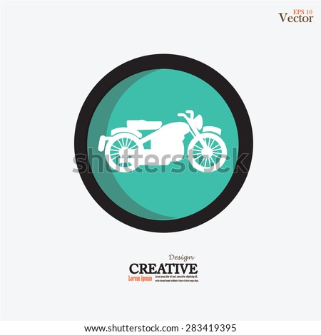 Motorcycle symbol ,motocycle icon.motorcycle.vector illustration.