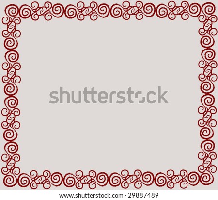 red wallpaper border. adhesive wallpaper border