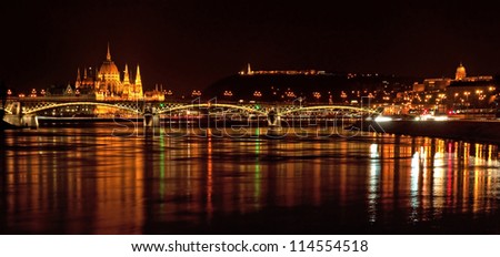 Nice view on Budapest at night