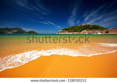 Beach of San Sebastian, Spain