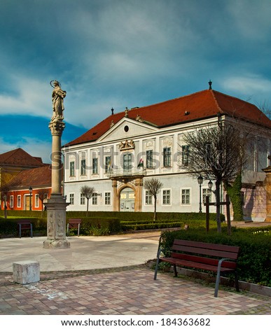 VAC, HUNGARY -  MARCH 23, 2014: Old town of Vac in Hungary on 23 March 2014. Vac is a town in Pest county in Hungary with approximately 35,000 inhabitants.