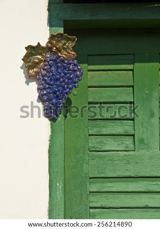 Old door of a wine cellar