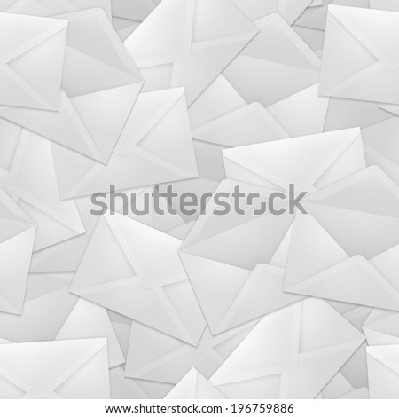 Seamless texture of open and closed envelopes.
