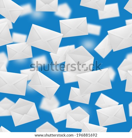 Seamless texture of open and closed falling envelopes.