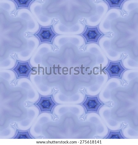 Seamless kaleidoscope texture or pattern in blue 2 - wallpaper pattern