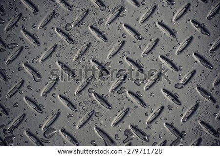 The industrial pattern of a rubber carpet.