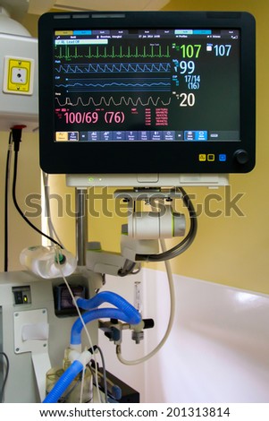 The patient  monitoring.
