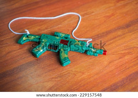 Handgun weapon - crime gun toy