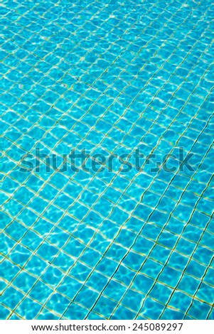 The bottom of a pool view from above through the water, seamless