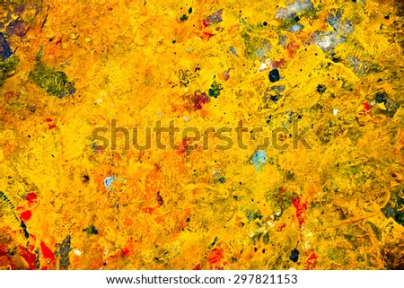 Dirty paint mess floor background