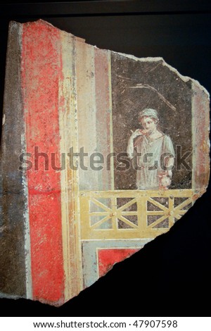 wall painting from ancient roman house