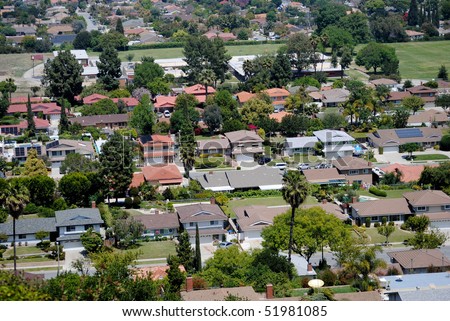 residential middle class neighborhood