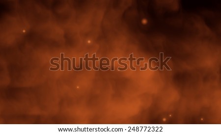 Orange Smoke and Embers Abstract Wallpaper or Background