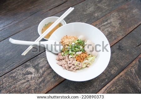 Thai Noodle small line , Thailand Food