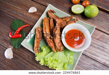 Fried chicken wings ,Foods that are high in fat