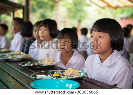 CHIANGMAI, THAILAND - August 3, 2015:School for Life Chiang Mai Unidentified orphan students on in Mission School School for Life Chiang Mai, population are orphans, due to HIV / AIDS.