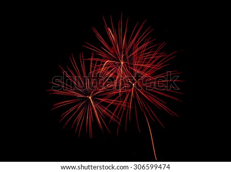 Fireworks,Fireworks light up the sky,Five Fireworks,Happy new year Team