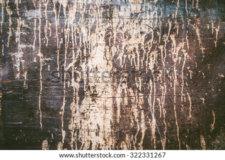 Old worn rusty texture with dripping paint