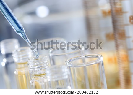 Organic chemistry laboratory.