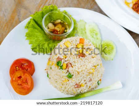 Thai fried rice.