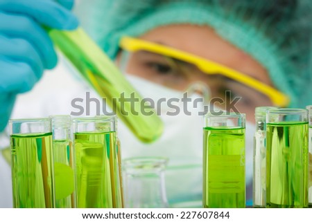 researcher working in a laboratory.