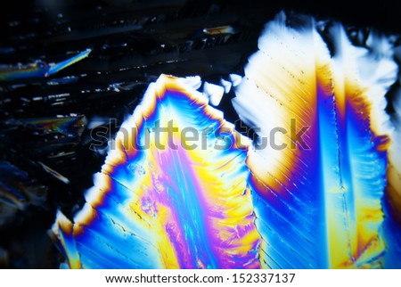 Micro Crystals in polarized Light