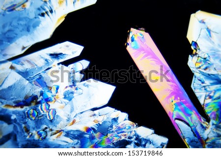 Micro Crystals in polarized Light