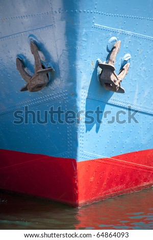 close up of an anchor