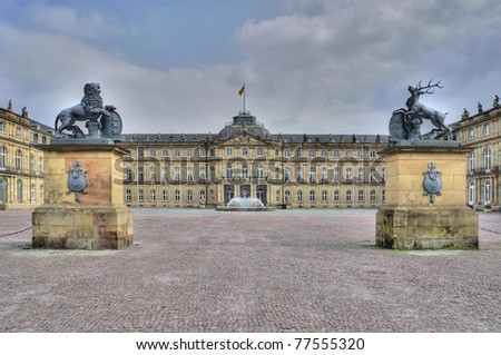 stock photo Castle in Stuttgart Germany