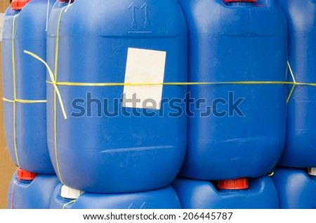 sell of blue plastic gallon