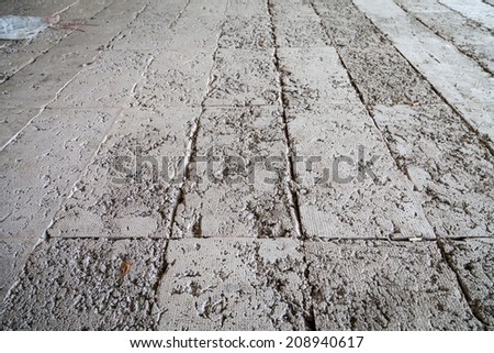 Texture gray plastered floor cement for background