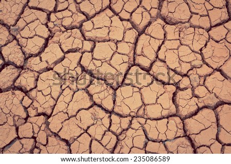 Crack earth/Crack soil on dry season/Global worming effect background