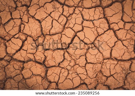 Crack earth/Crack soil on dry season/Global worming effect background