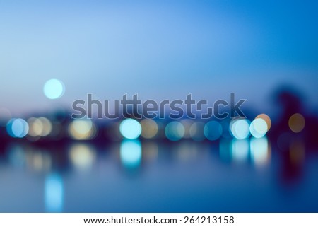 vintage  abstract city background of bokeh of light
